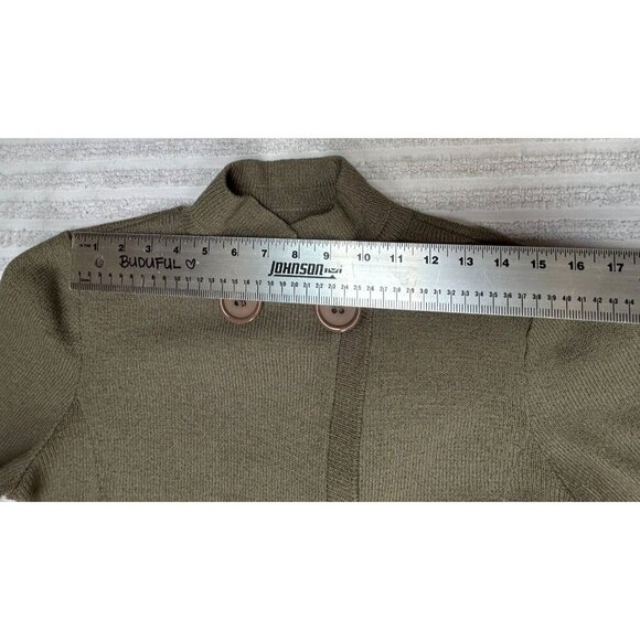 Vintage Don Sayres for Wellmore Double Breasted Knit Cardigan Sweater Sz 8 Brown - Picture 5 of 8